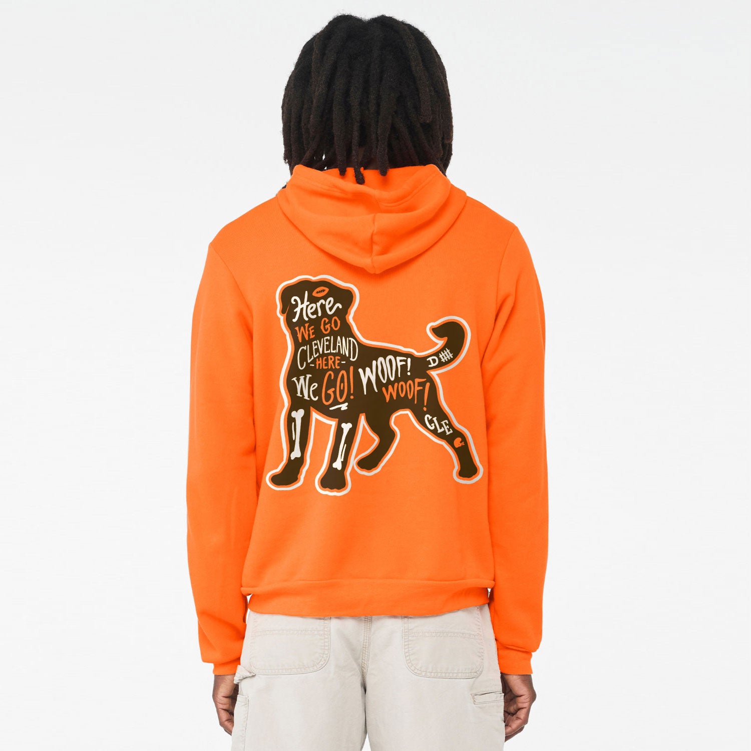 Here We Go Cleveland - Dawg Hoodie, Hoodies, WeBleedOhio, WeBleedOhio