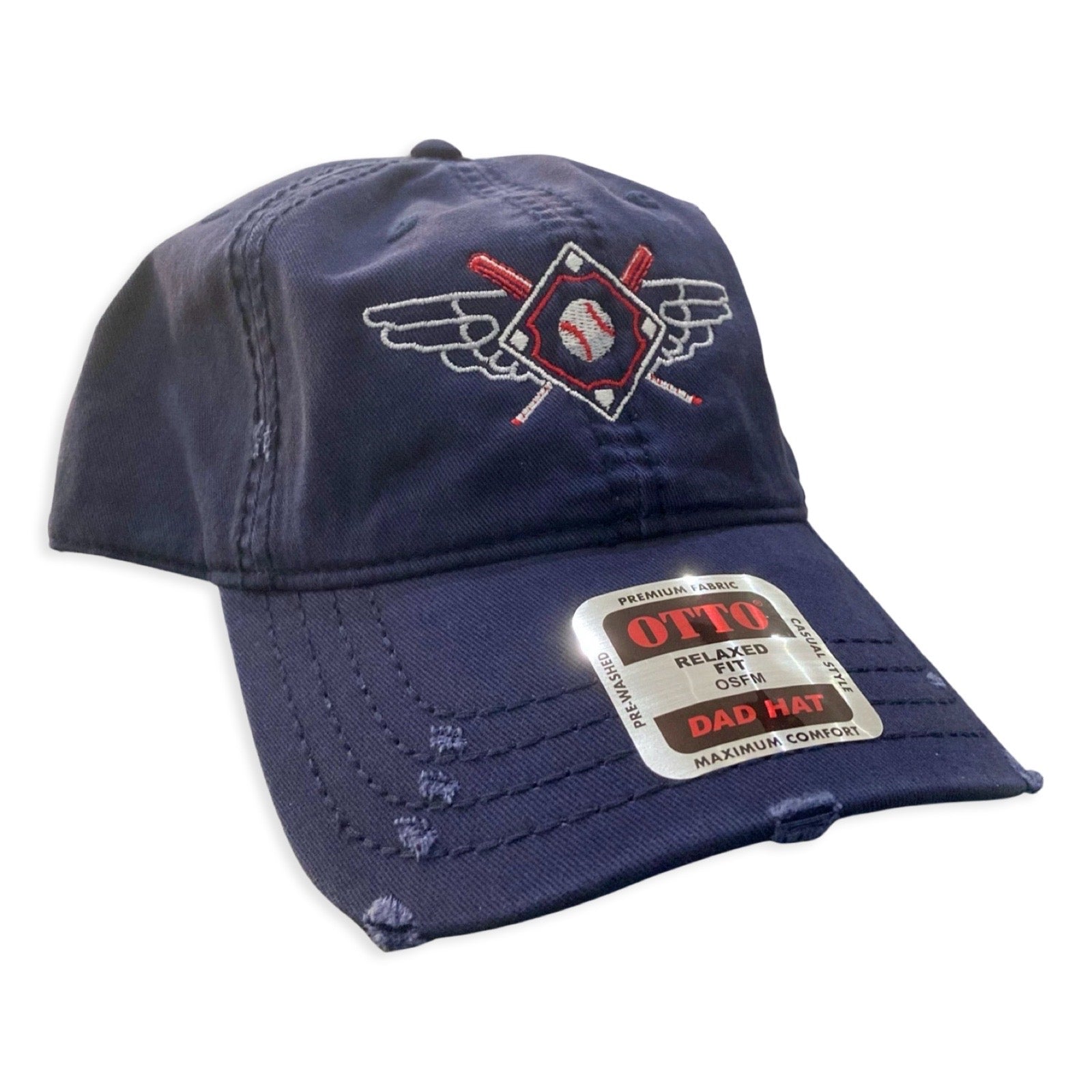 Hat - Winged Baseball Dad Cap, Hats, WeBleedOhio, WeBleedOhio