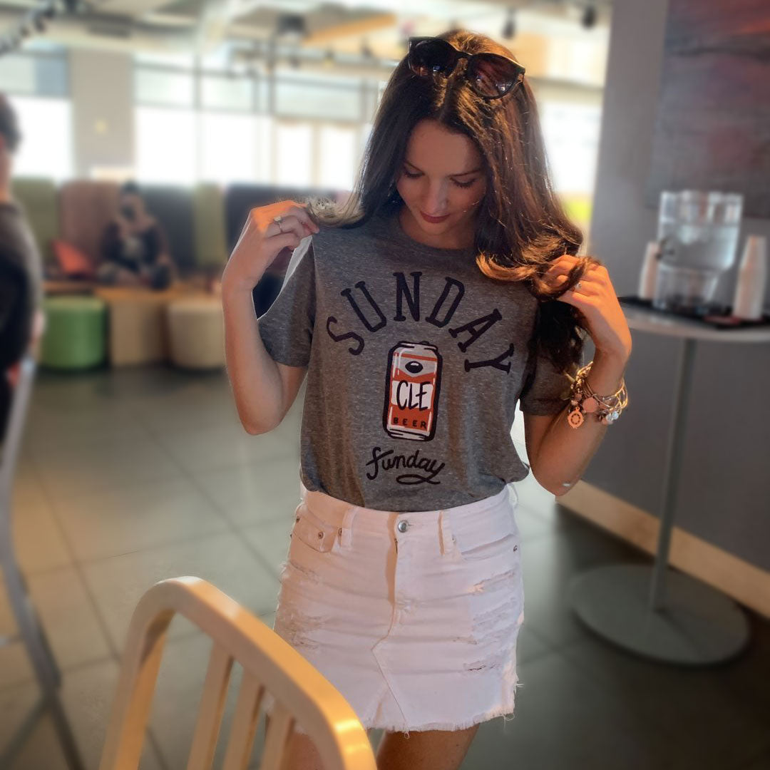 Cleveland Sunday Funday - Triblend Tshirt, T-shirts, WeBleedOhio, WeBleedOhio
