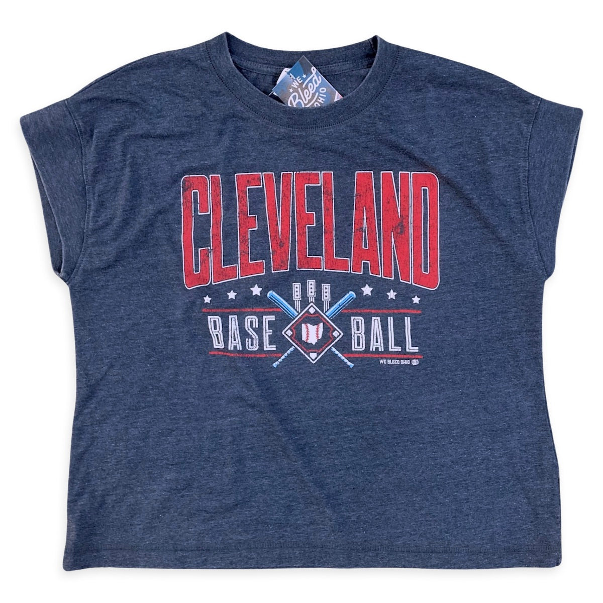 Cleveland Retro - Baseball Women's Vintage Wash Tee, T-shirts, WeBleedOhio, WeBleedOhio