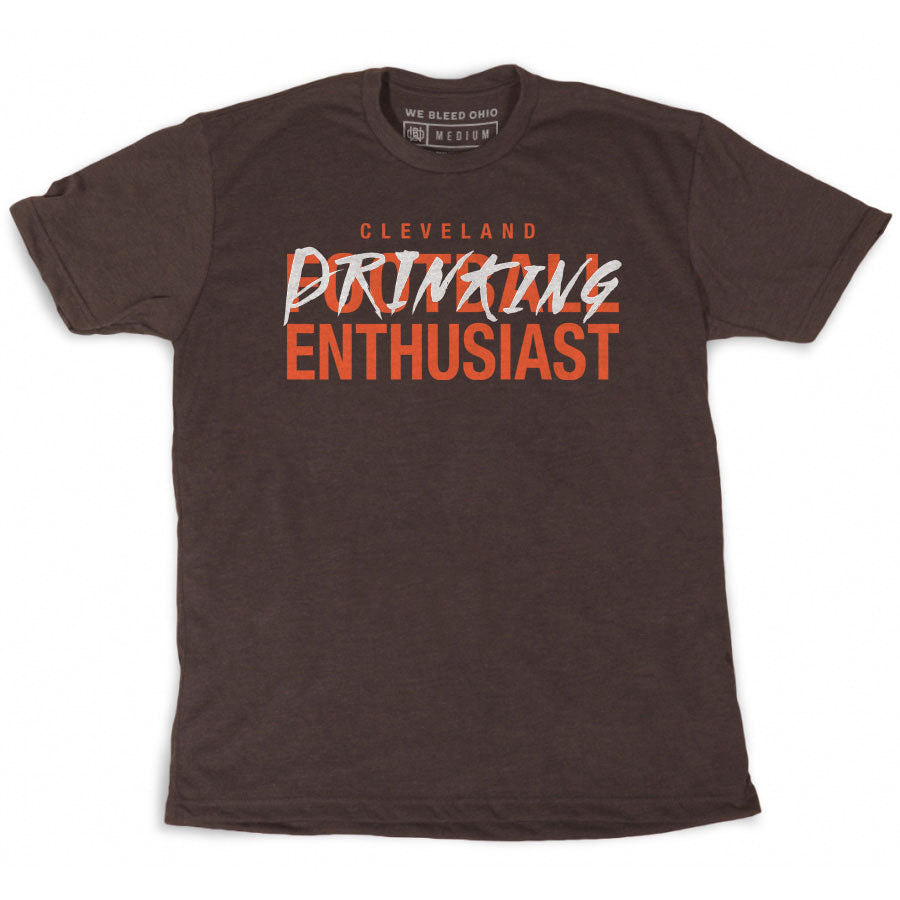 Cleveland Drinking Enthusiast – Football T-Shirt