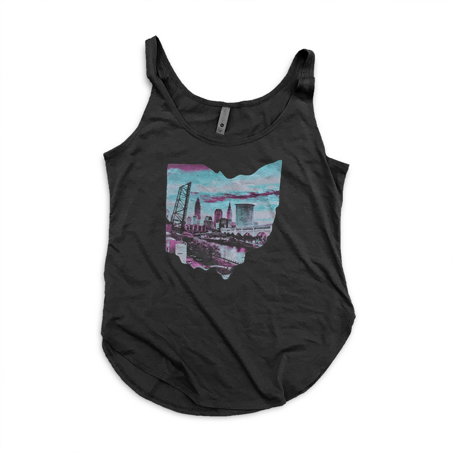 Ohio Skyline - Womens Tank Top, Tank Tops, WeBleedOhio, WeBleedOhio