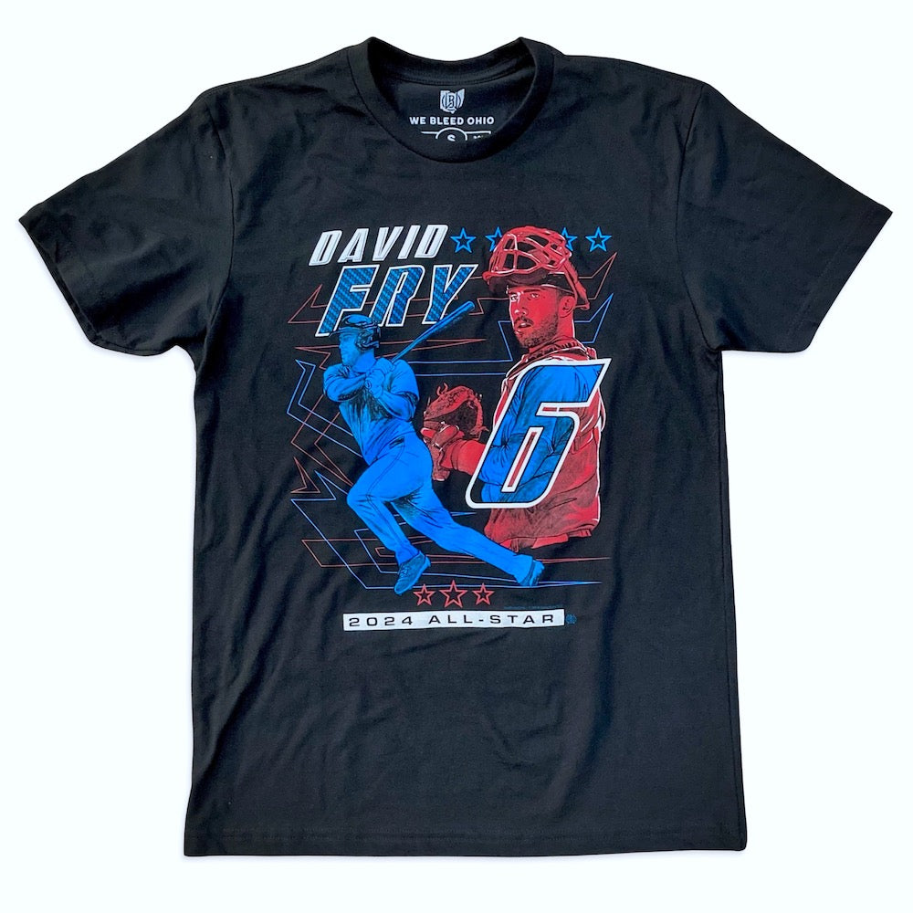 David Fry Baseball T-shirt, T-shirts, WeBleedOhio, WeBleedOhio