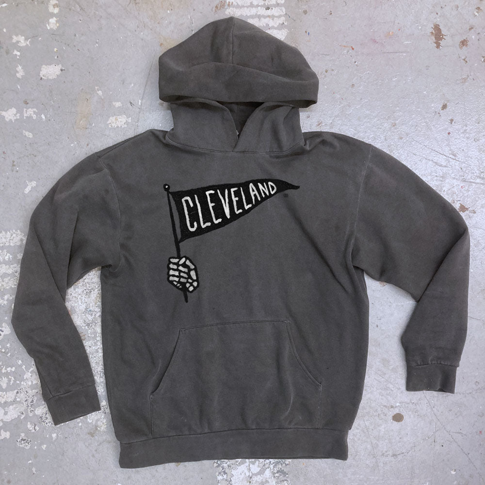 Keep On Waiting - Cleveland Pennant Hoodie, Hoodies, WeBleedOhio, WeBleedOhio