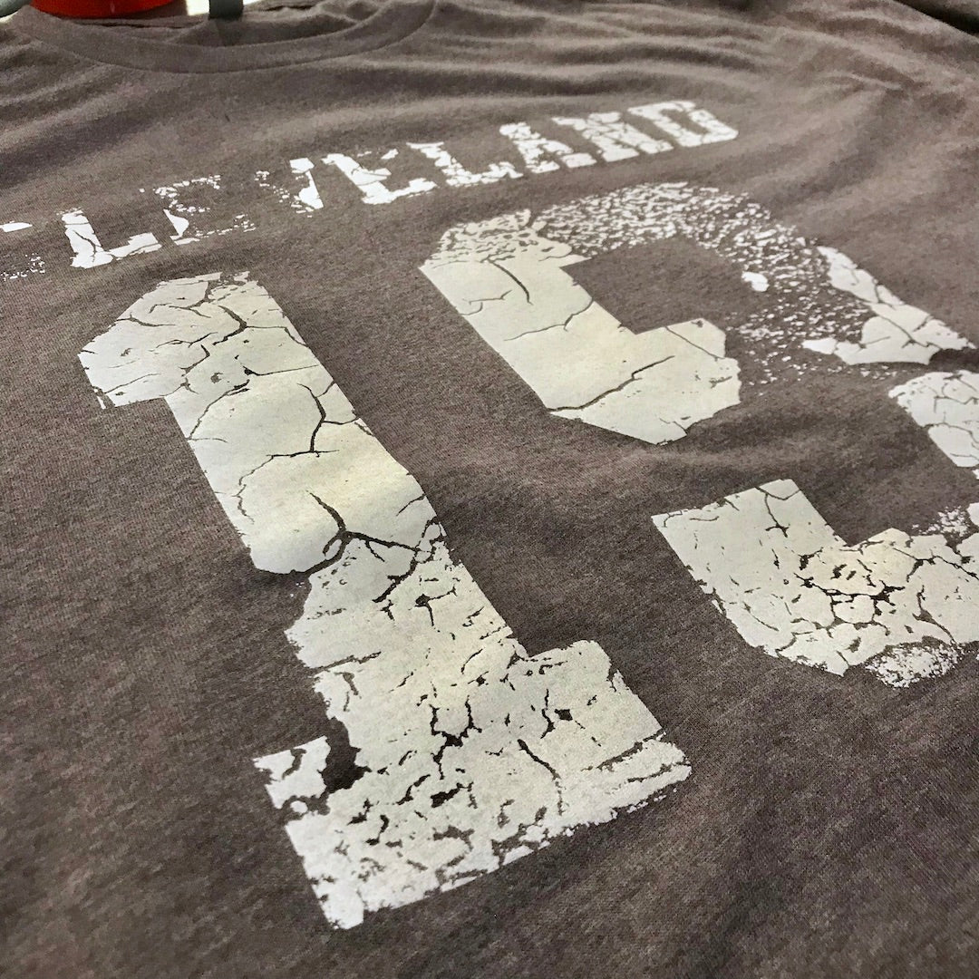 Retro Cleveland - Distressed Triblend T-shirt, T-shirts, WeBleedOhio, WeBleedOhio