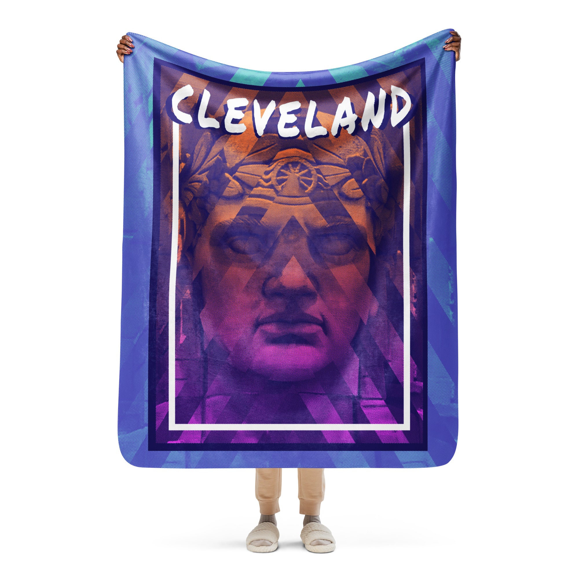 Guardian 2-faced Sherpa blanket, , WeBleedOhio, WeBleedOhio