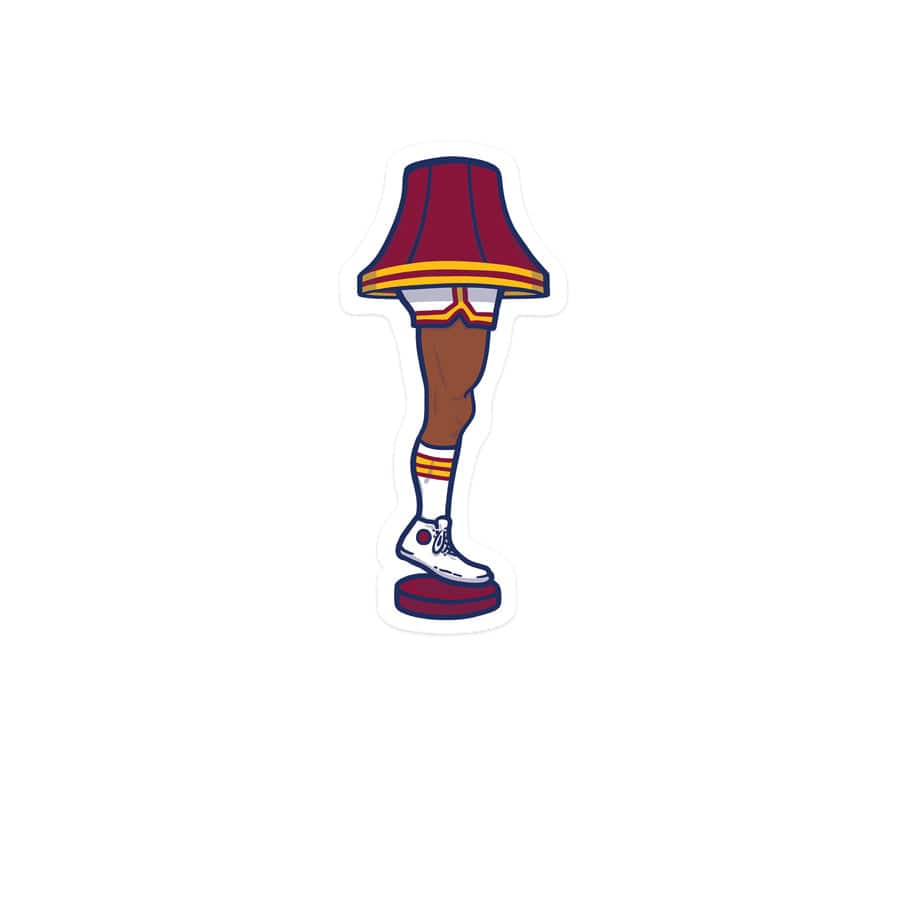 Sticker - Sports Major Award Leg Lamp, Decorative Stickers, WeBleedOhio, WeBleedOhio