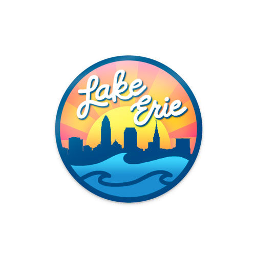 Magnet - Lake Erie, Refrigerator Magnets, WeBleedOhio, WeBleedOhio