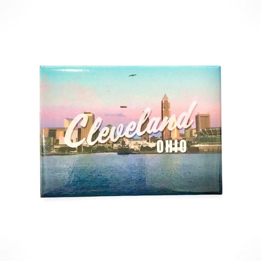 Magnet - Cleveland Lake Front Skyline, Refrigerator Magnets, WeBleedOhio, WeBleedOhio