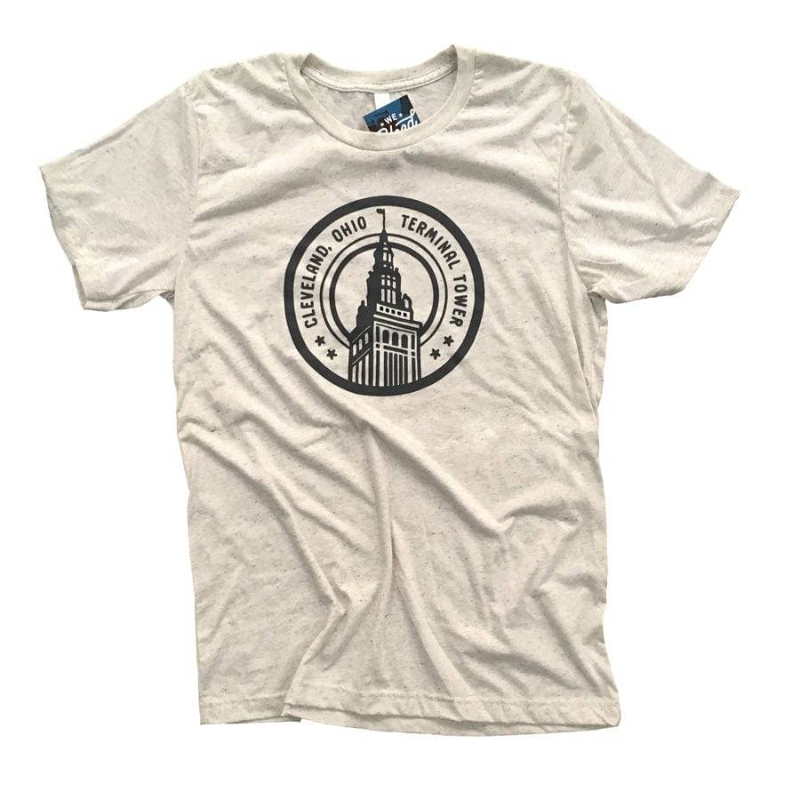 Cleveland Terminal Tower - Triblend Tshirt, T-shirts, WeBleedOhio, WeBleedOhio