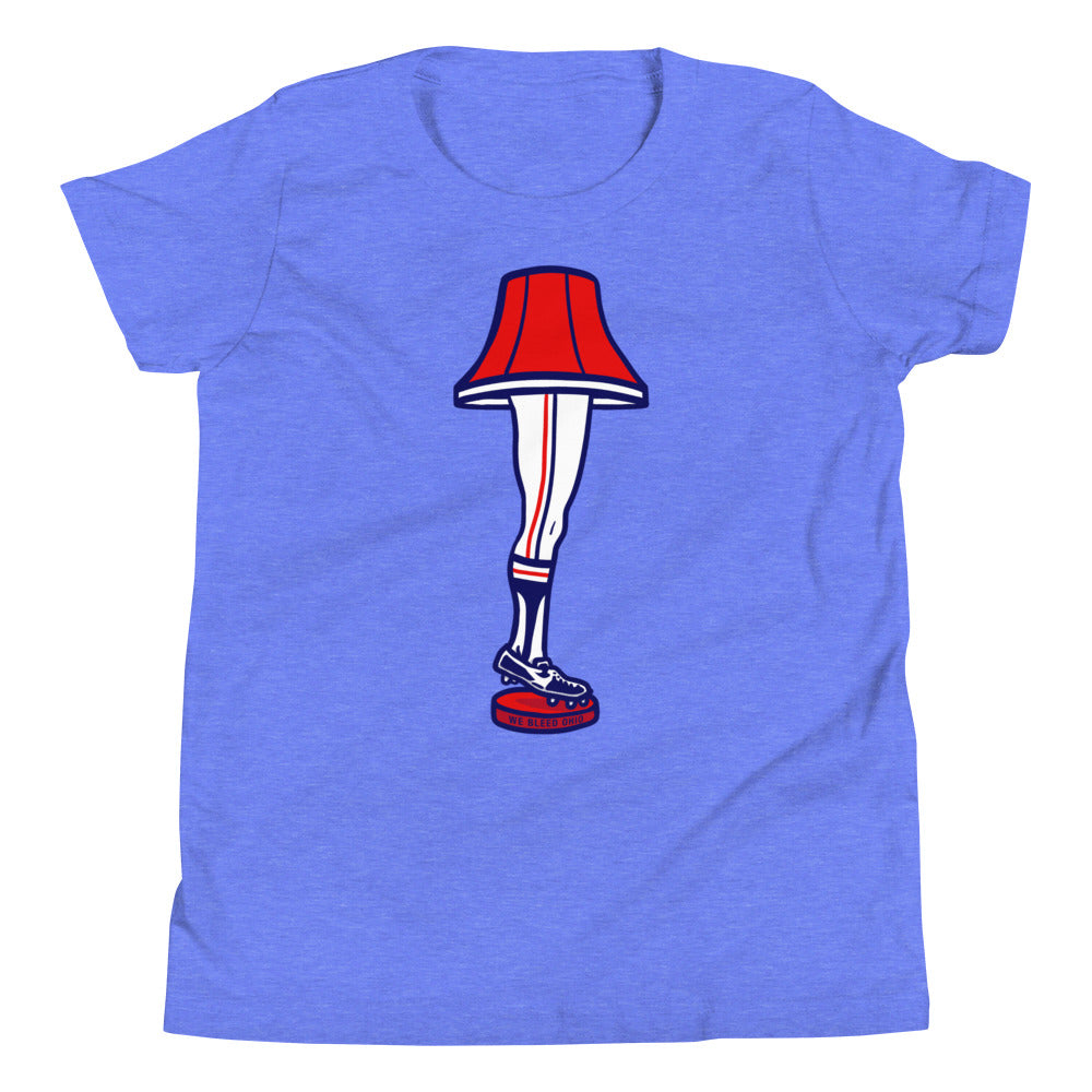 Baseball Leg Lamp - Youth T-Shirt, , WeBleedOhio, WeBleedOhio