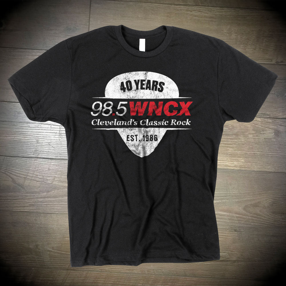 Official WNCX 98.5 – 40th Anniversary T-Shirt, T-shirts, Audacy, WeBleedOhio