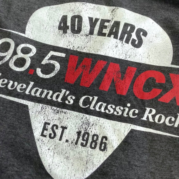 Official WNCX 98.5 – 40th Anniversary T-Shirt