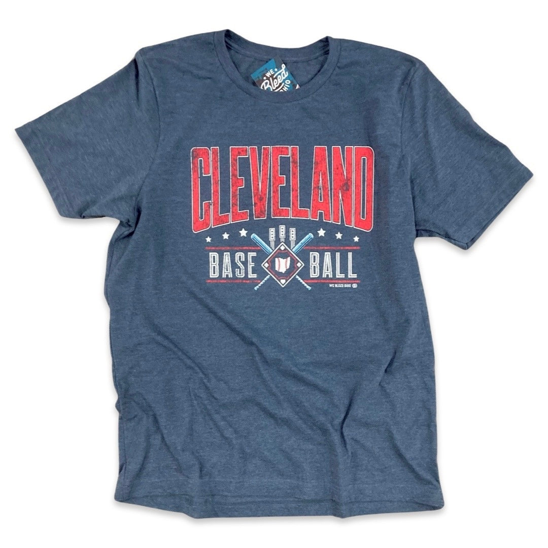 WeBleedOhio Cleveland Retro Baseball T Shirt Medium