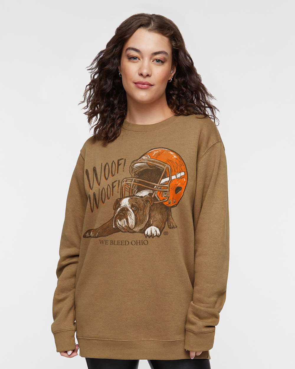 Pound Puppy - Football Crewneck, Sweatshirt, WeBleedOhio, WeBleedOhio