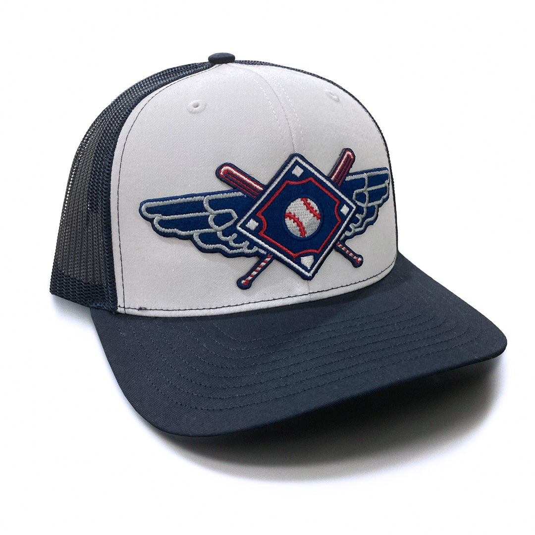 Hat - Winged Baseball Trucker Cap, Hats, WeBleedOhio, WeBleedOhio