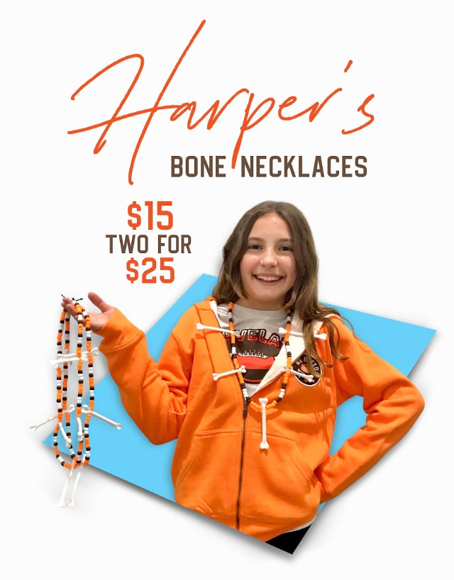 Bone necklace, Accessories, WeBleedOhio, WeBleedOhio