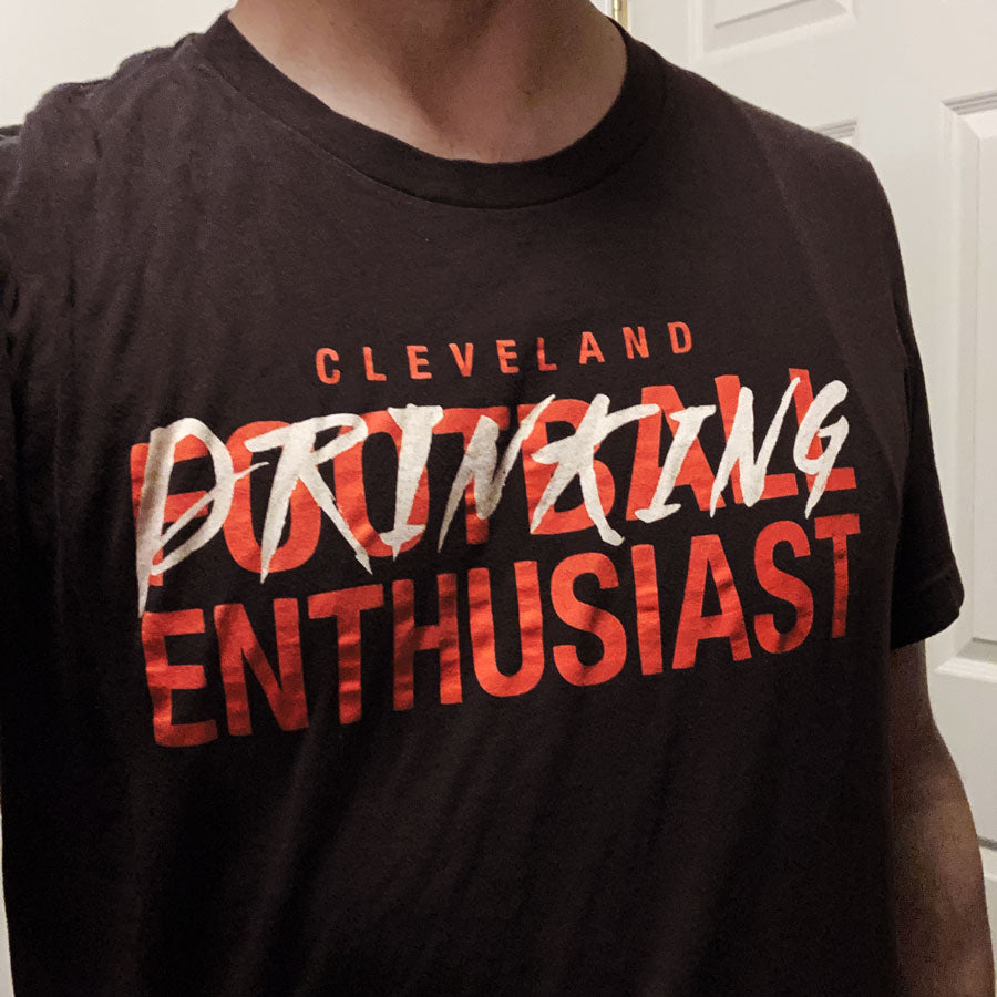 Cleveland Drinking Enthusiast – Football T-Shirt