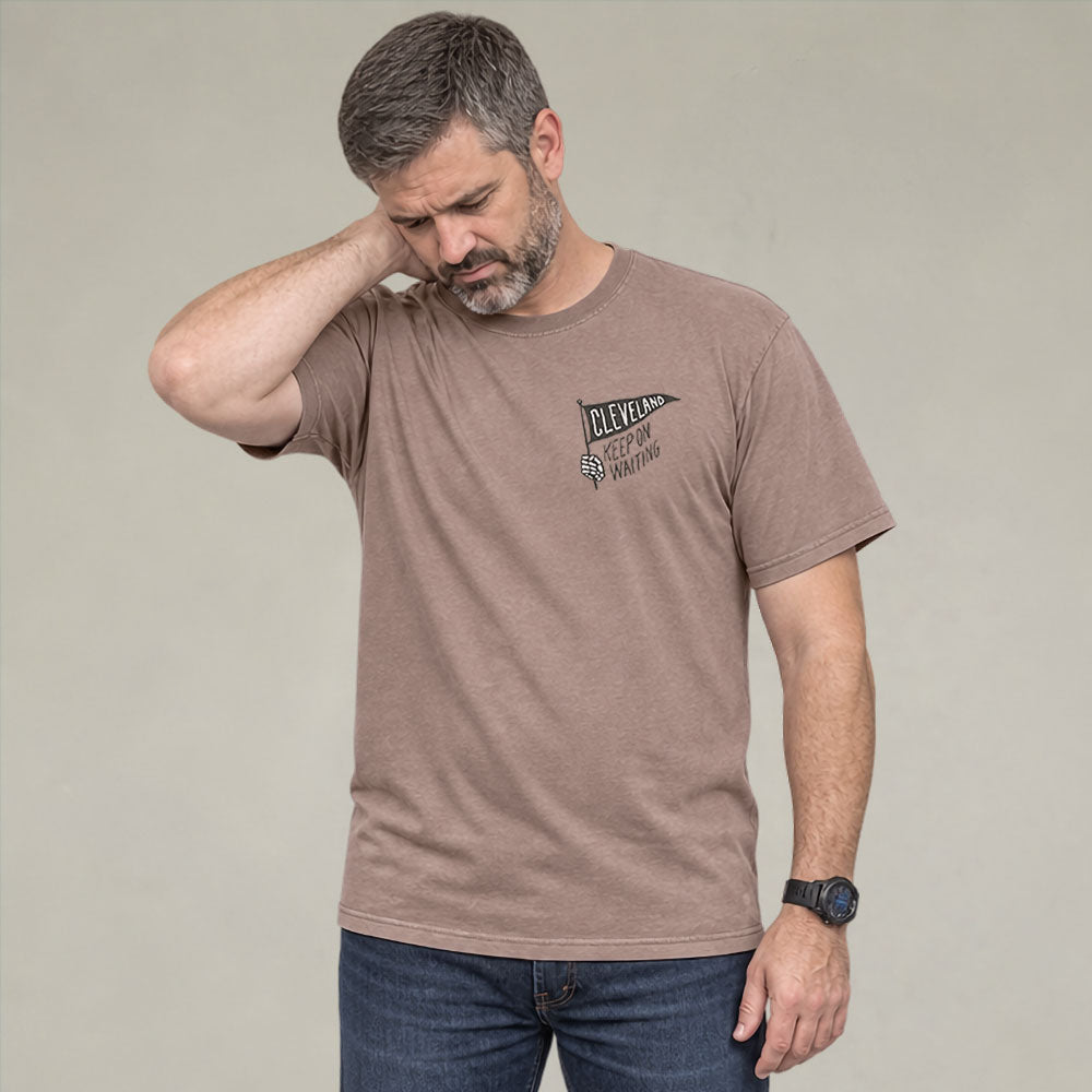 Keep On Waiting Cleveland - Cleveland Football Fan T-Shirt