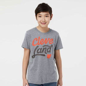 Kids - CleveLand Script - Youth Gridiron T-shirt, Shirts & Tops, WeBleedOhio, WeBleedOhio