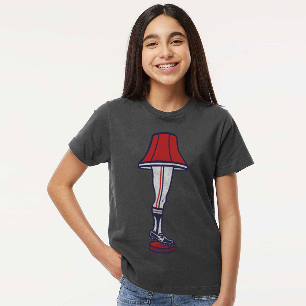 Baseball Leg Lamp - Youth T-Shirt, T-shirts, WeBleedOhio, WeBleedOhio