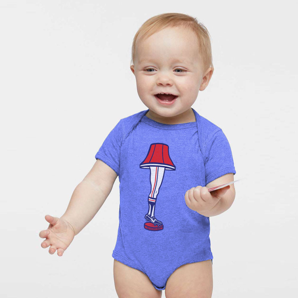 Baseball Leg Lamp - Baby Onesie, Onesie, WeBleedOhio, WeBleedOhio