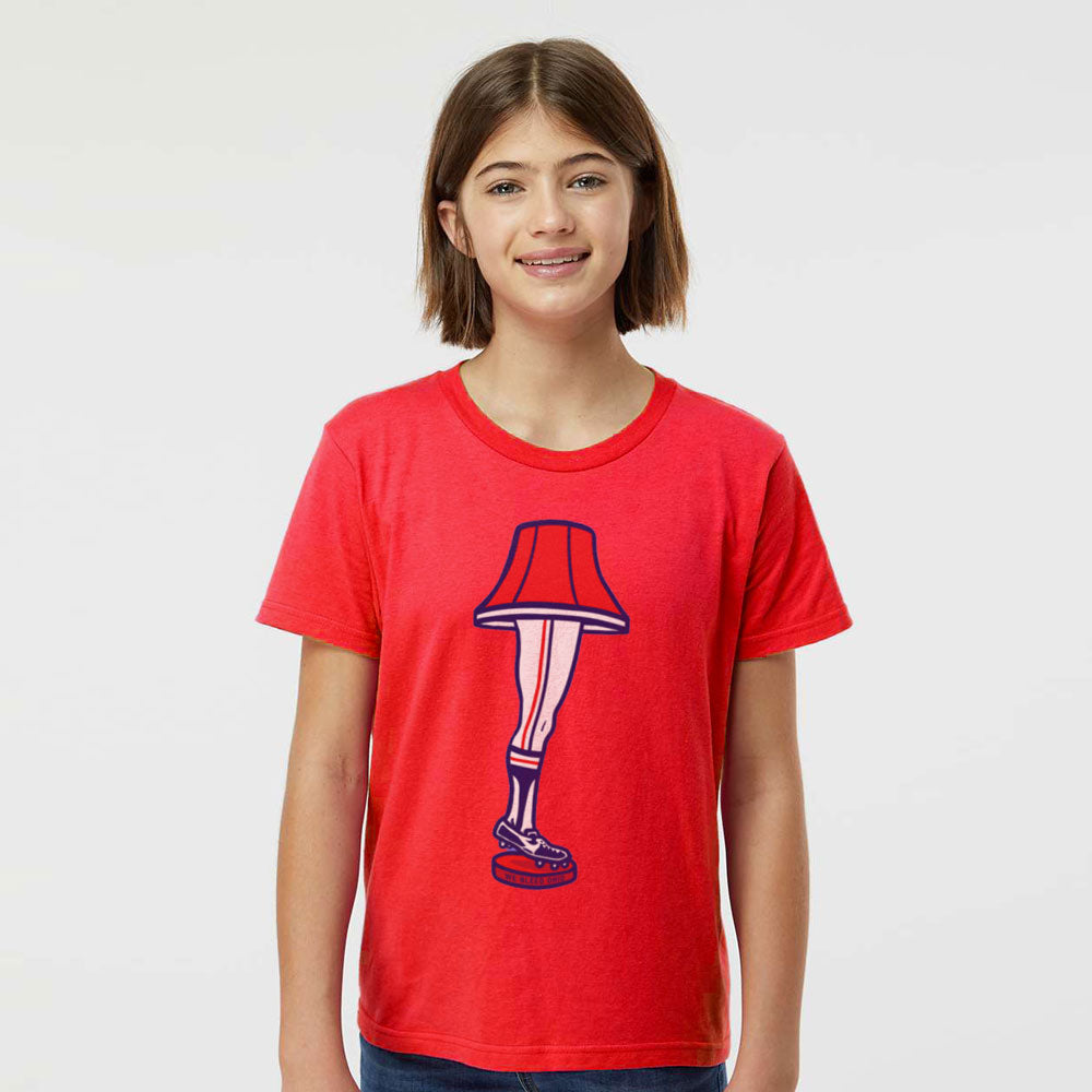 Baseball Leg Lamp - Youth T-Shirt, T-shirts, WeBleedOhio, WeBleedOhio