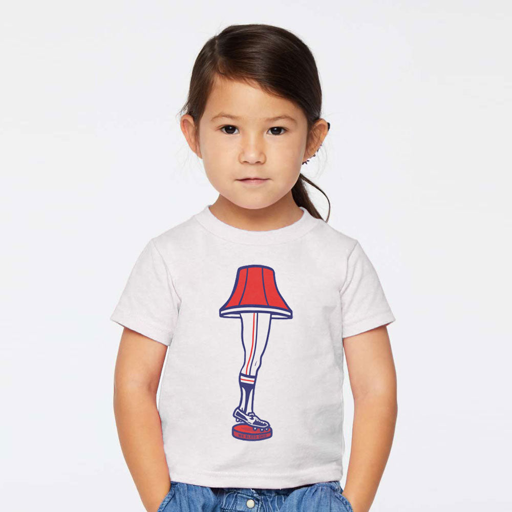 Baseball Leg Lamp – Toddler Tee, Baby & Toddler Tops, WeBleedOhio, WeBleedOhio