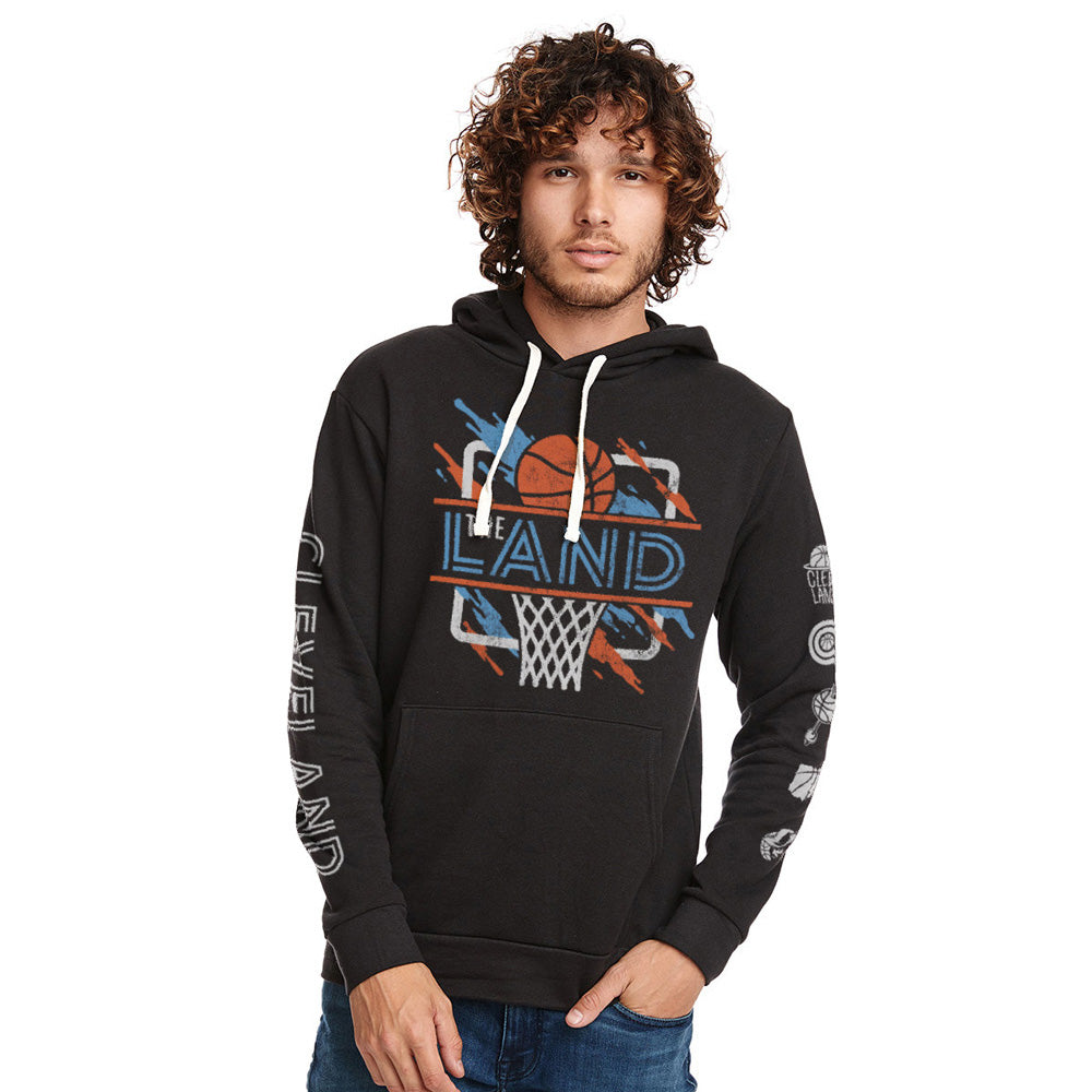 Retro The Land - Basketball Hoodie, Hoodies, WeBleedOhio, WeBleedOhio