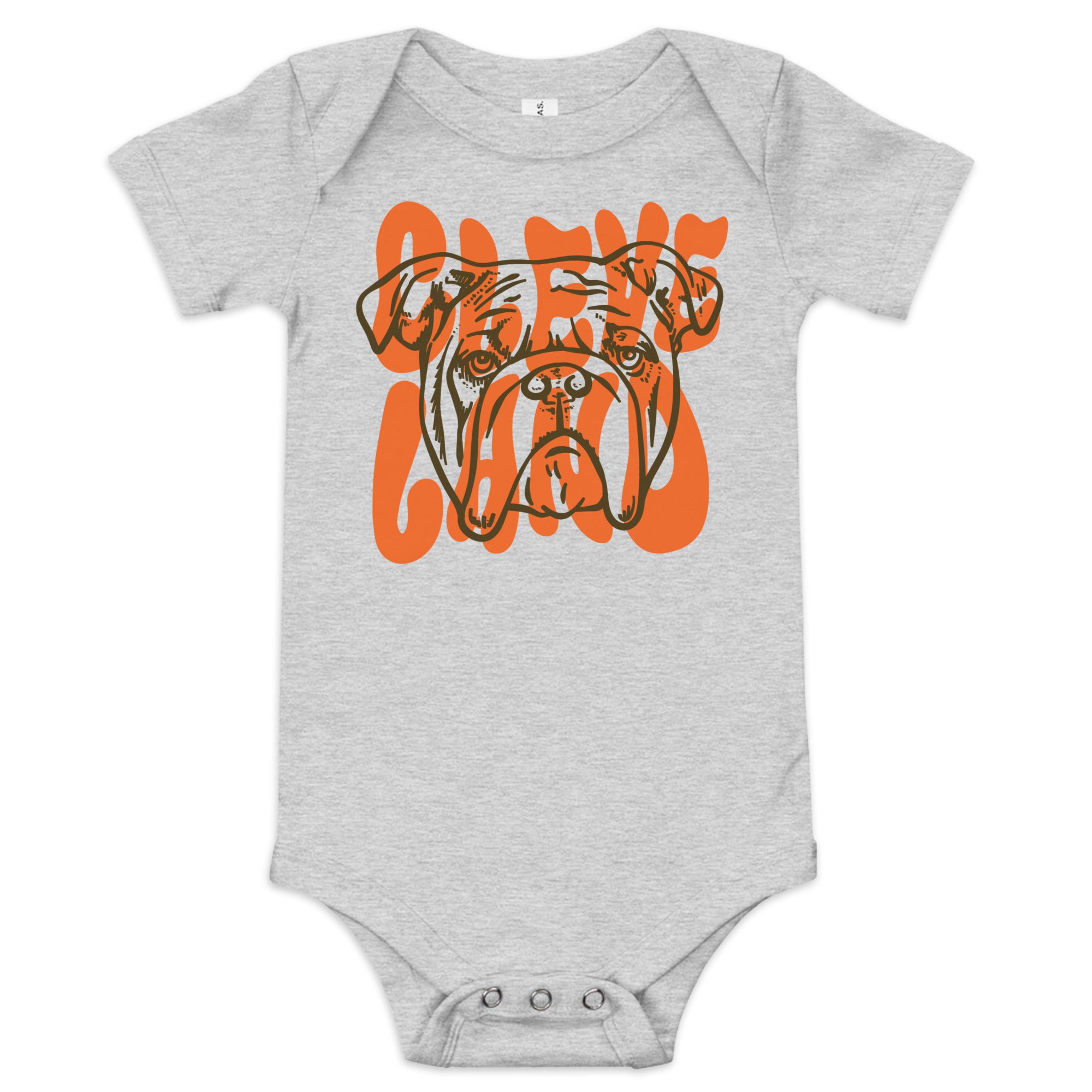 Cleveland Dawg - Baby Onesie, , WeBleedOhio, WeBleedOhio