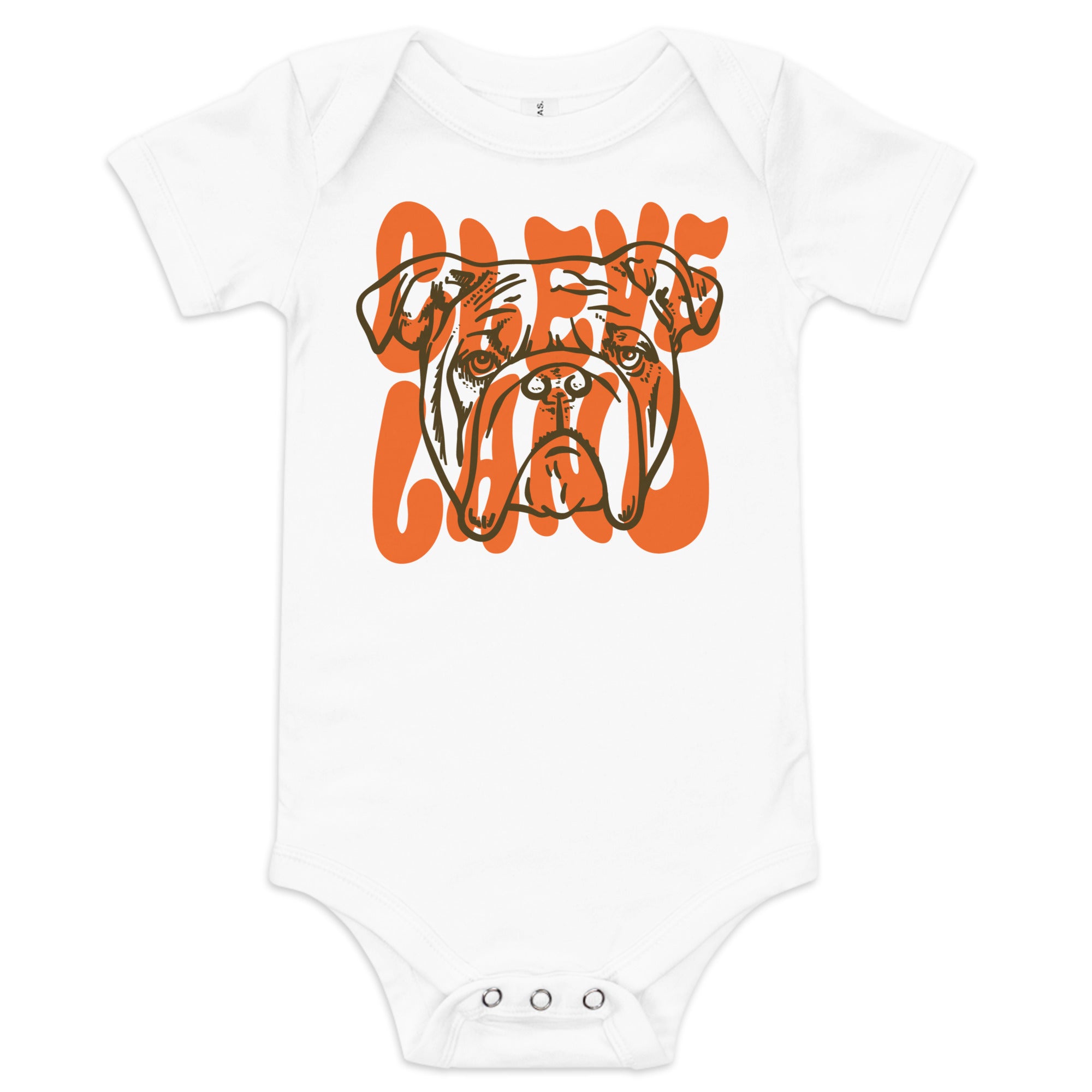 Cleveland Dawg - Baby Onesie, , WeBleedOhio, WeBleedOhio