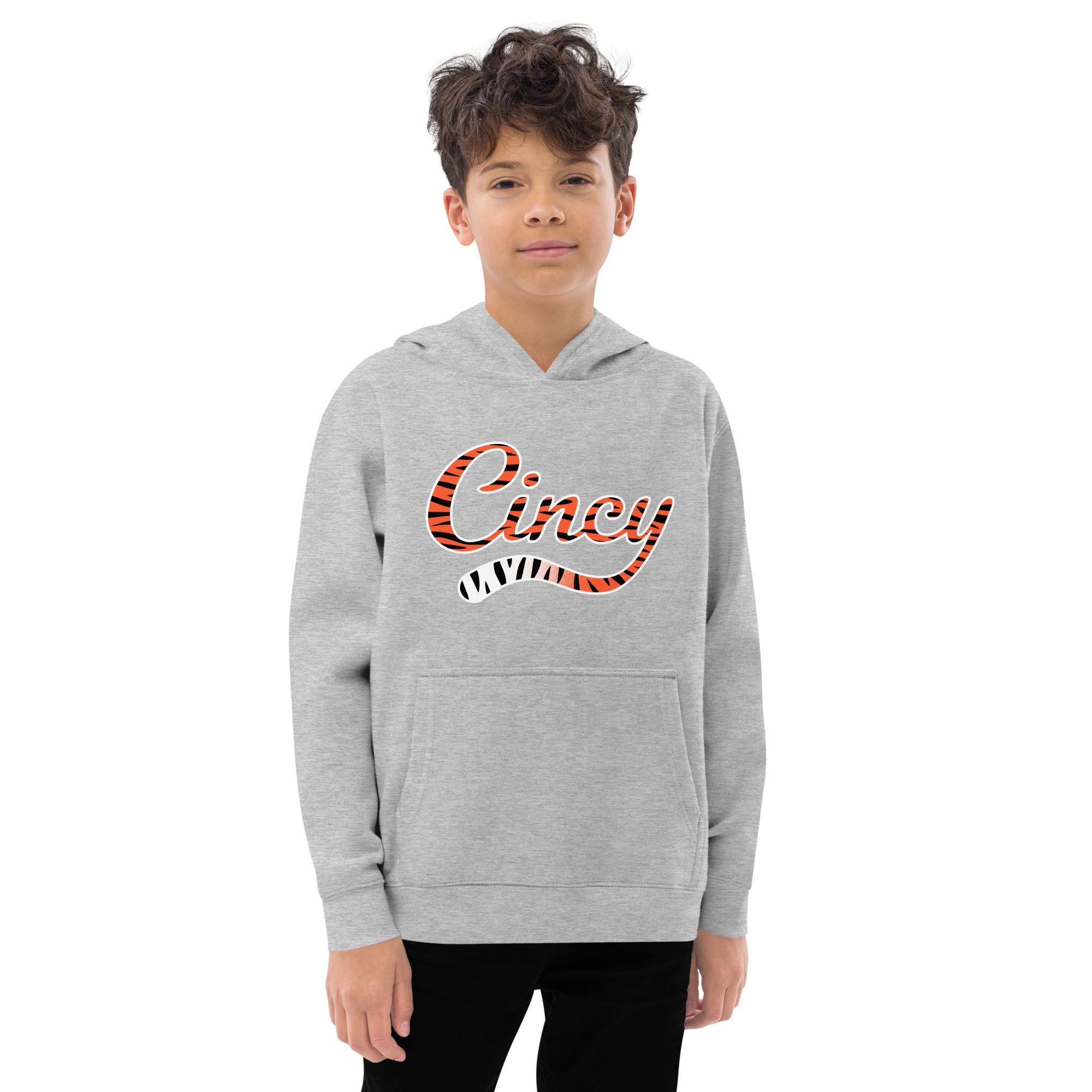 Cincy - Kids fleece hoodie, Hoodies, WeBleedOhio, WeBleedOhio