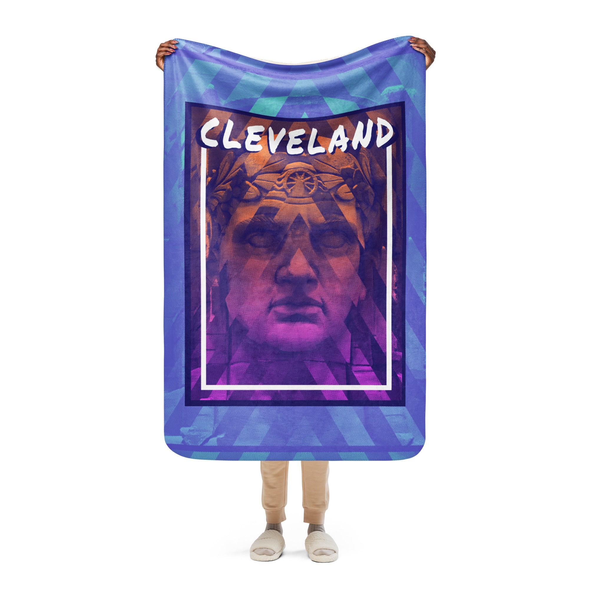 Guardian 2-faced Sherpa blanket, , WeBleedOhio, WeBleedOhio