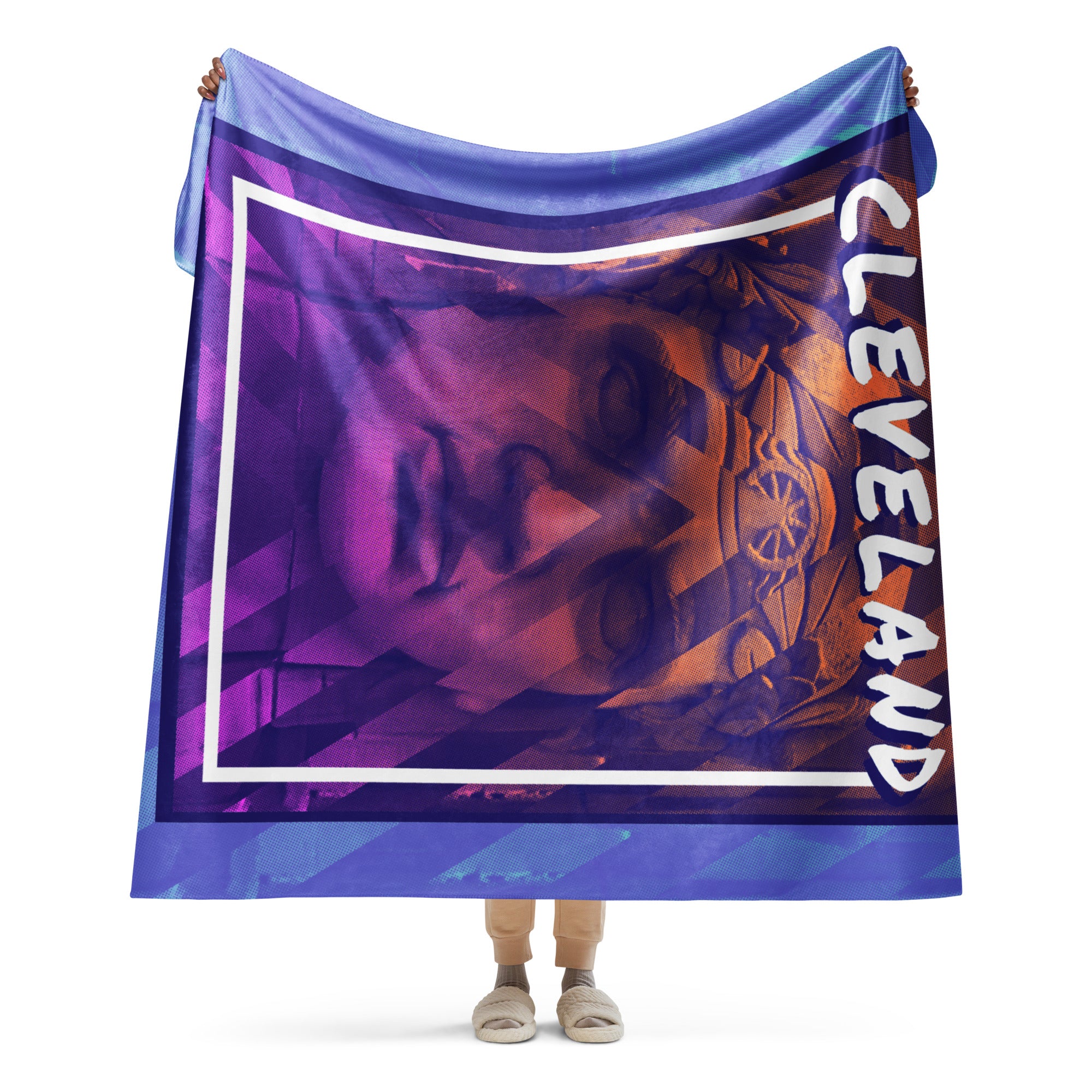 Guardian 2-faced Sherpa blanket, , WeBleedOhio, WeBleedOhio