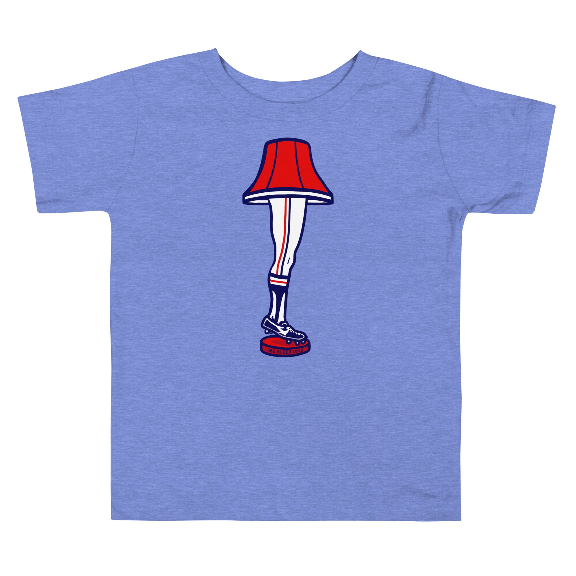 Baseball Leg Lamp – Toddler Tee, , WeBleedOhio, WeBleedOhio