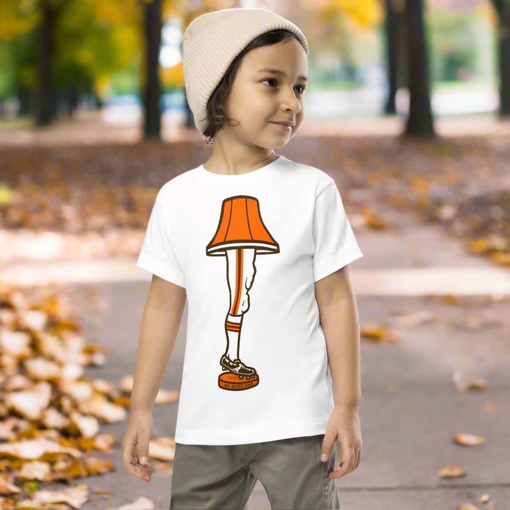 Football Leg Lamp – Toddler Tee, , WeBleedOhio, WeBleedOhio