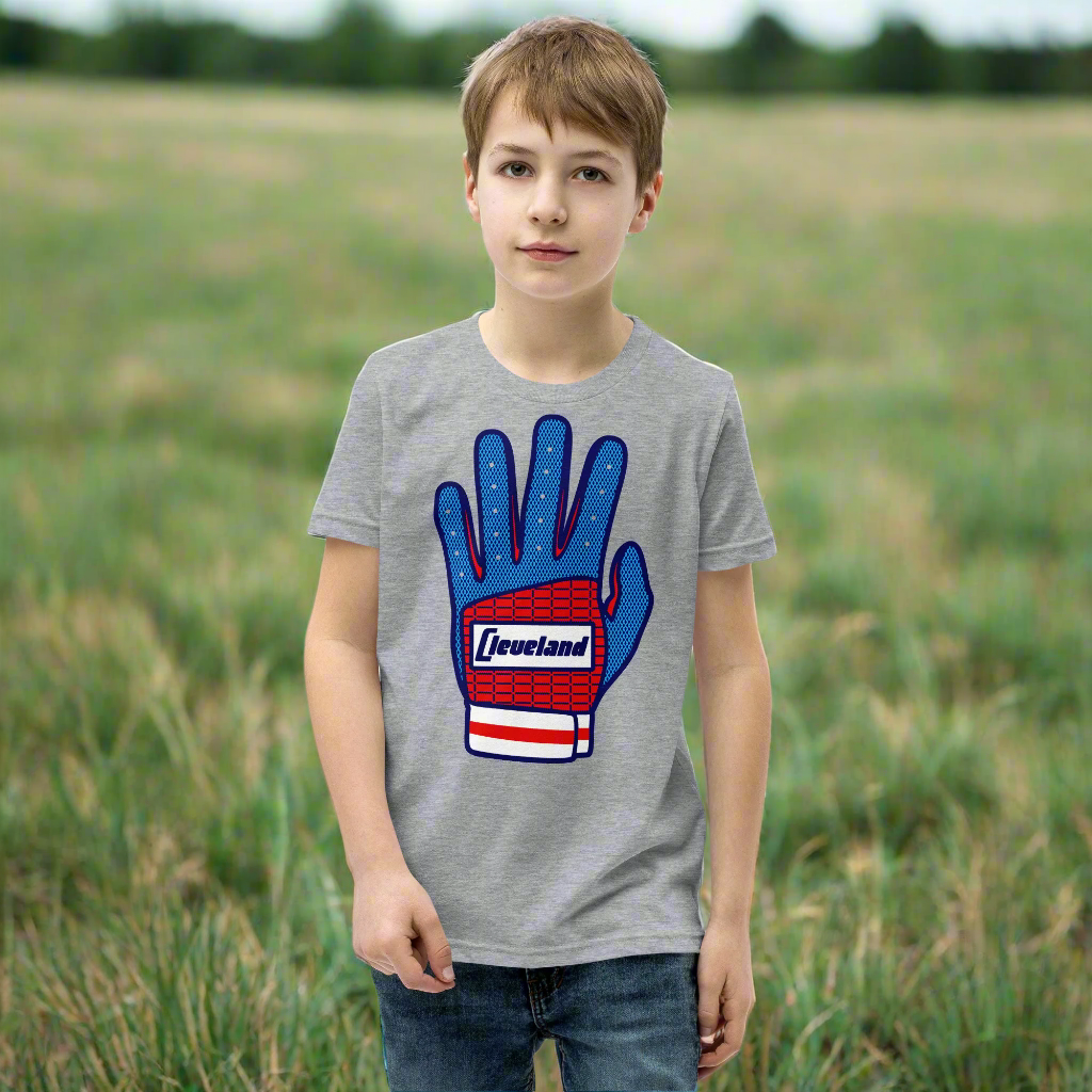 Batting Glove - Youth T-Shirt, T-shirts, WeBleedOhio, WeBleedOhio