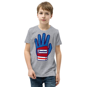 Batting Glove - Youth T-Shirt, , WeBleedOhio, WeBleedOhio