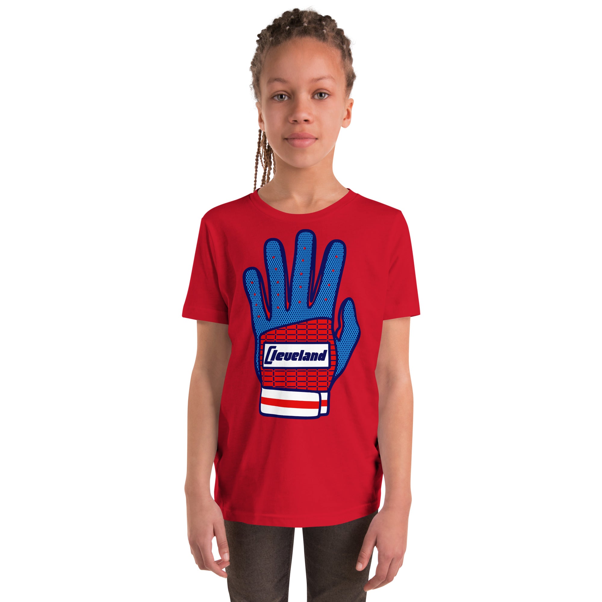 Cleveland Batting Glove - Youth T-Shirt