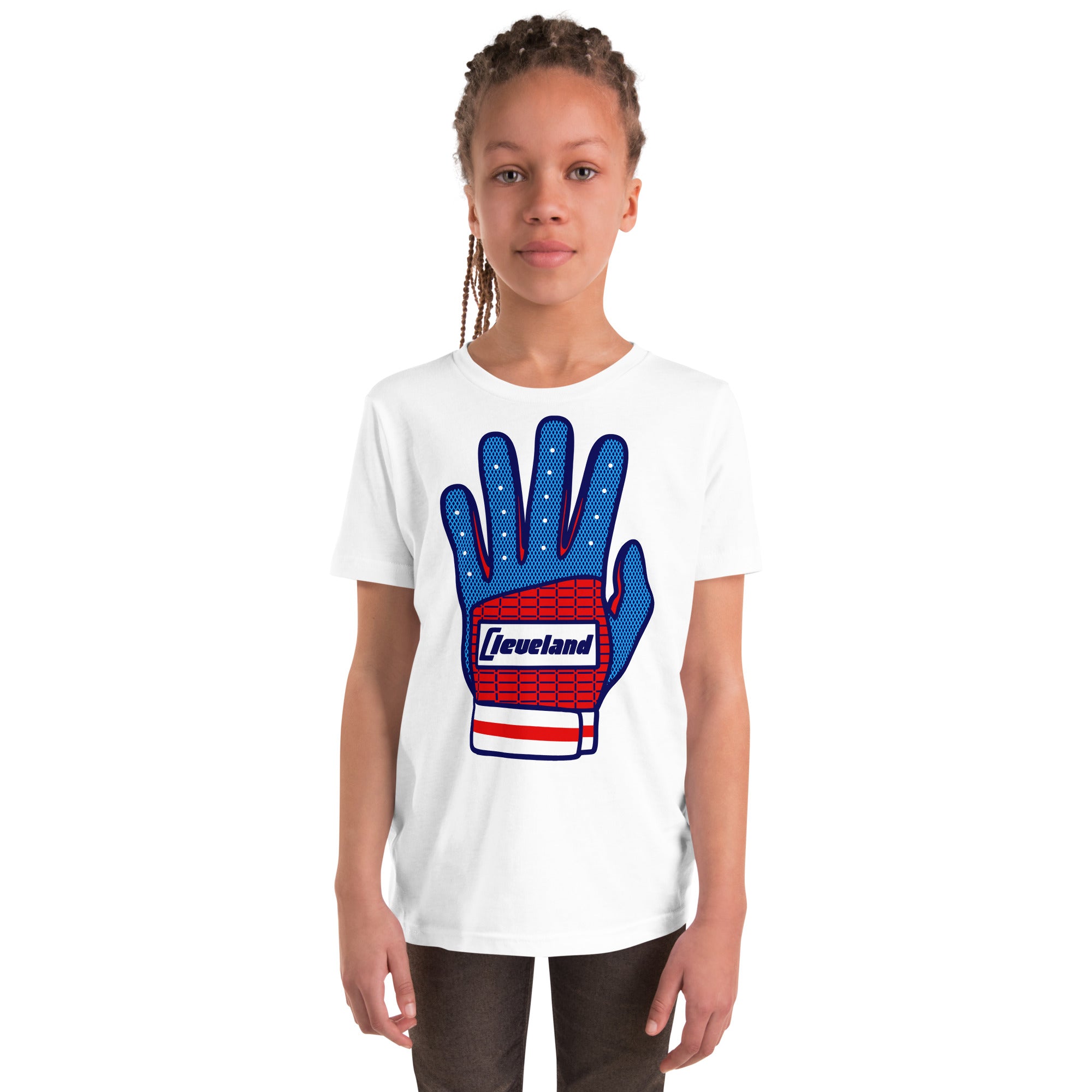 Cleveland Batting Glove - Youth T-Shirt