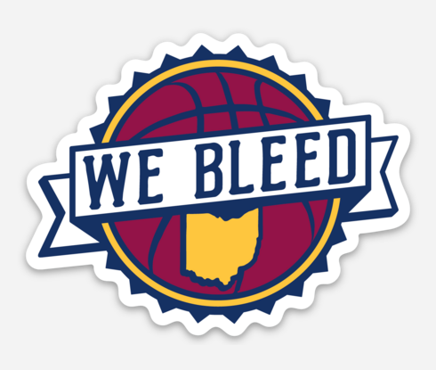 Sticker - WBO Basketball Logo, Decorative Stickers, WeBleedOhio, WeBleedOhio