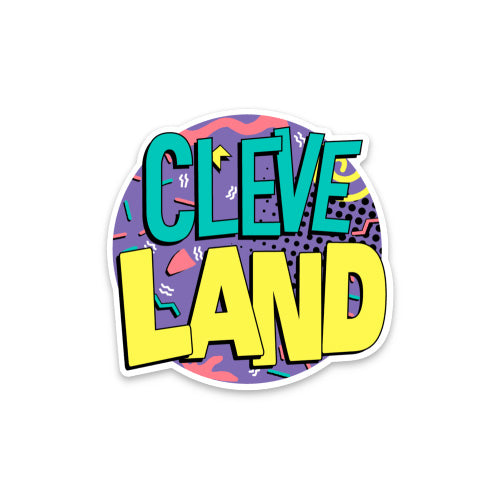 Sticker - Cleveland 90s Inspired, Decorative Stickers, WeBleedOhio, WeBleedOhio
