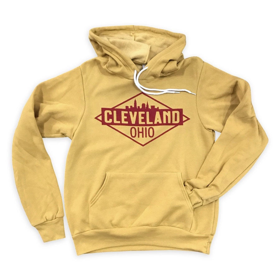 Cleveland Street Fleece - Hooded Pullover Sweatshirt, Shirts & Tops, WeBleedOhio, WeBleedOhio