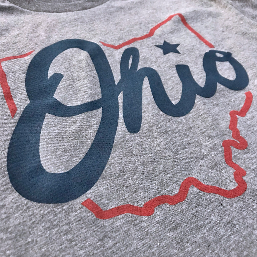 Ohio Shining Star - Triblend T-shirt, Shirts & Tops, WeBleedOhio, WeBleedOhio
