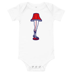 Baseball Leg Lamp - Baby Onesie, , WeBleedOhio, WeBleedOhio