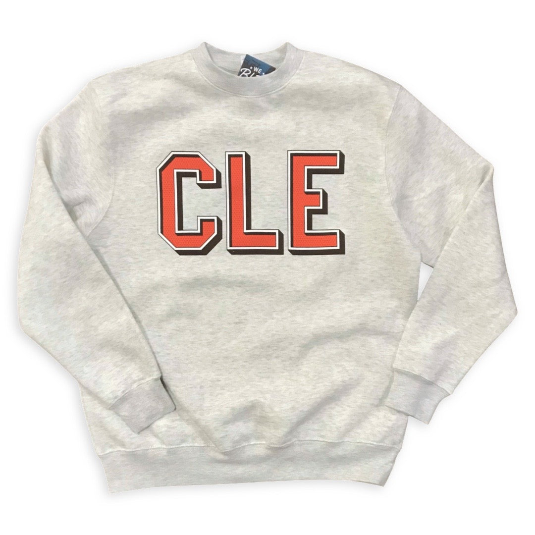 Cleveland - CLE Mesh Football Fleece, Sweatshirt, WeBleedOhio, WeBleedOhio