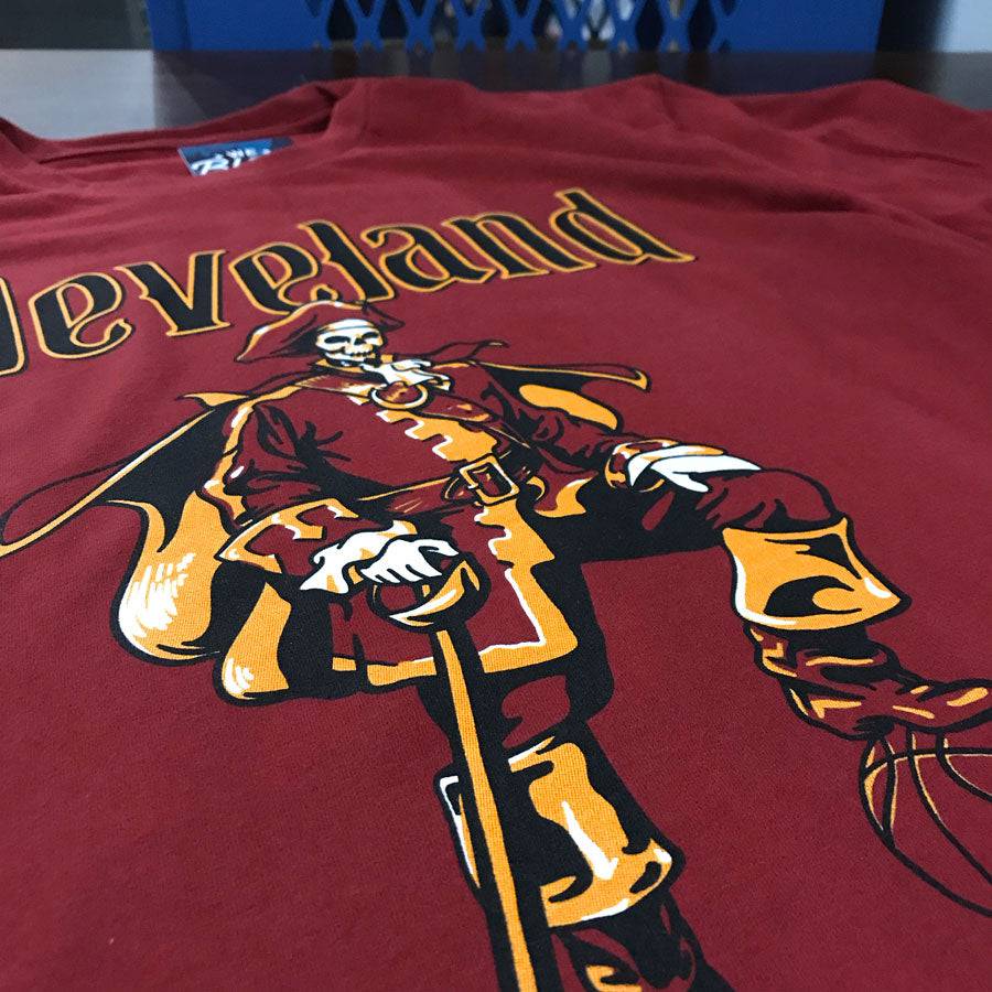 WeBleedOhio Captain Cleveland – Basketball T-Shirt Cardinal / Small