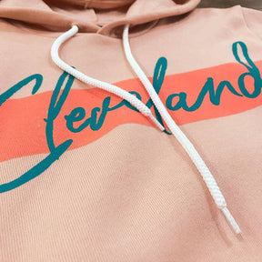 Cleveland Marker Script - Hooded Pullover Sweatshirt, Shirts & Tops, WeBleedOhio, WeBleedOhio