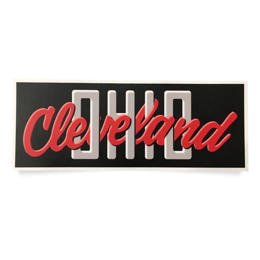 Sticker - Cleveland Ohio Bumper Sticker, Sticker, WeBleedOhio, WeBleedOhio