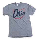 Ohio Shining Star - Triblend T-shirt, T-shirts, WeBleedOhio, WeBleedOhio